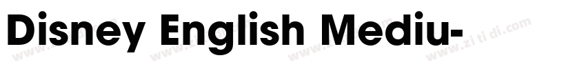 Disney English Mediu字体转换